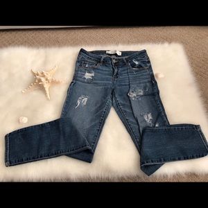 Distressed Abercrombie and Fitch jeans
